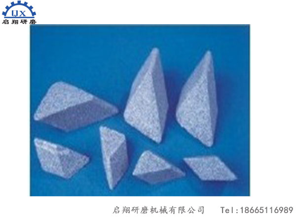斜三角研磨石、棕剛玉研磨石,去毛邊研磨石
